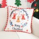 Cross-border rabbit fur jacquard leaf pillowcase, living room sofa cushion, bed cushion cover, bedroom bay window cushion