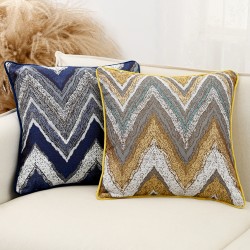 Cross-border Nordic light luxury vintage yarn-dyed pillow with core, living room sofa cotton and linen cushion, model room cushions on Amazon