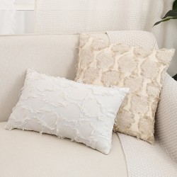 Cross-border Nordic ins PV velvet heart bunny pillowcases, plush jacquard sofa and bedroom cushion covers.