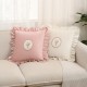 Cross-border Nordic ins retro tulip bouquet ruffled skirt pillow Home Decor: Sofa, Living Room, Bed