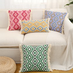 INS style butterfly mesh lace blue pillow, Japanese and Korean princess sofa bedroom decorative pillow.
