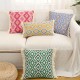 INS style butterfly mesh lace blue pillow, Japanese and Korean princess sofa bedroom decorative pillow.