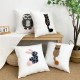 French light luxury chiffon cake-skirted pillows for Ins, fashionable candy solid color ruffled sofa cushions.