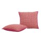 Rose red jacquard girlish style sofa pillow, Nordic ins cream-style pillow cover, bedroom and B&B cushion