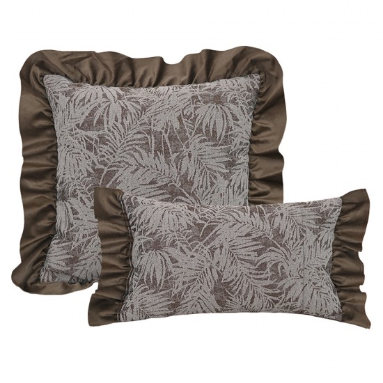 Cross-border Nordic ins black luxury British-style lambskin pillowcases for living room, sofa, and bedroom cushions.