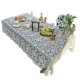 Cross-border French pastoral ins-style lace rectangular tablecloth, retro palace-style coffee table and tablecloth dust cover