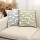 Cross-border Nordic ins vintage geometric chenille jacquard velvet pillow, living room sofa cushion cover decoration