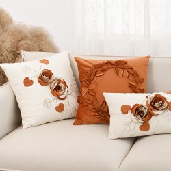 Cross-border Nordic INS vintage geometric chenille jacquard velvet pillow for living room sofa cushion covers