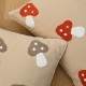 Nordic ins embroidered mushroom fabric pillows and cushions Living room sofa model room headrest and backrest pillowcases