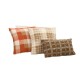 Cross-border British Nordic ins style bouclé two-tone plaid pillow, living room sofa and office lumbar support pillow cover
