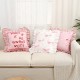 ins living room Nordic, light luxury Dutch velvet, feather lace, large sofa pillowcase, headboard back cushion.