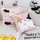 Cross-border Nordic ins hot-selling Halloween cute ghost embroidered lace cushion cover, home sofa decoration
