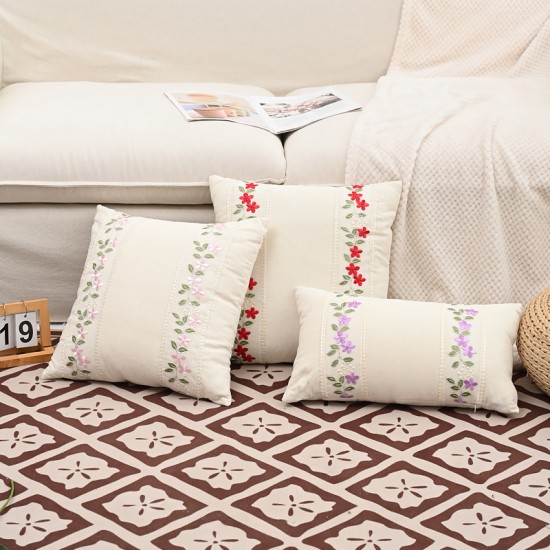 Christmas double-sided solid color simple corn corduroy corduroy pillows, sofa cushions, living room lumbar support pillows, bedside