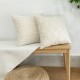 French light luxury mesh lace pillow, ins cotton and linen floral sofa cushion cover, dual-use bow lumbar pillow
