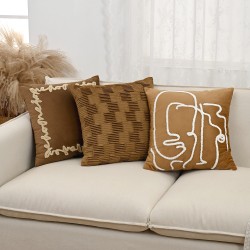 Cross-border Instagram embroidered pumpkin pillowcases, Halloween fabric sofa decorative pillowcases
