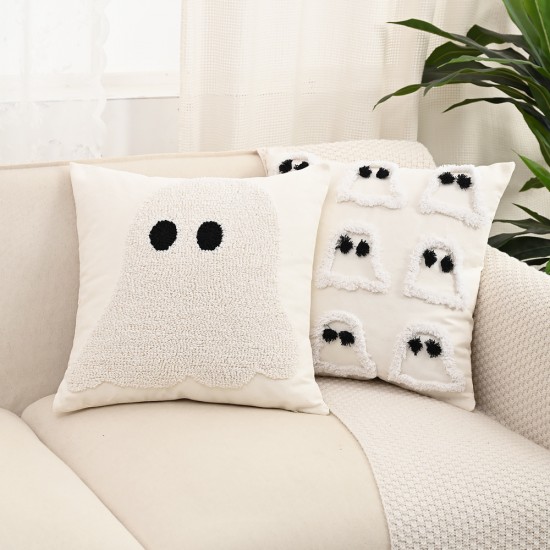 INS Style Nordic Pillow, Living Room Sofa Cushion, Lace Carved Milk Green Decorative Cushion, Model Room Cushion