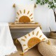 Nordic colorful cotton and linen bubble quilted pillow covers for sofa decorations, solid color cushion covers.