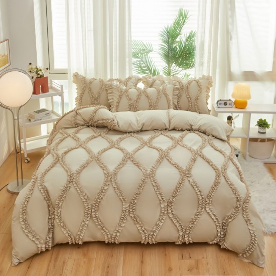 White lace short kitchen curtains, American gauze curtains, half-curtains, bay window curtains, Velcro-style hole-free partitions, coffee door curtains
