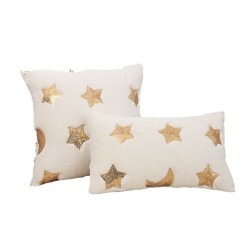 Cross border shipping: Modern embroidered star and moon plush toy for sofa  bedroom  and living room decorations Cross border shipping: Modern embroidered star and moon plush toy for sofa  bedroom  and living room decorations