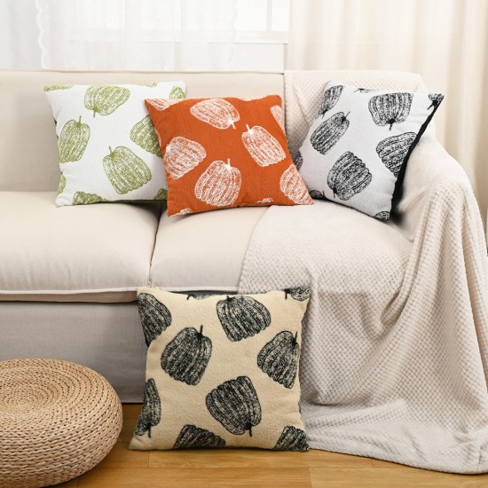 Cross-border Halloween pumpkin jacquard pillowcases Faux wool sofa and bedroom headboard cushion covers; Light luxury French-inspired wind chime vintage Dutch velvet pillows, living room sofa cushions, model room cushion covers; Sunflower pillows, ins-sty