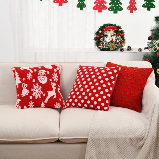 French lace pillows White minimalist INS modern square lumbar pillow, European-style sofa bedroom backrest cushion.
