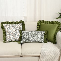 Cross-border INS Nordic ruffled, fresh-looking pillowcases, sofa bed headboard model home decor pillowcases