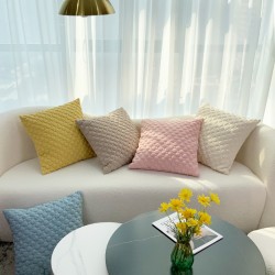 White floral lace throw pillows, French INSIZE square lumbar pillows, embroidered sofa cushion covers