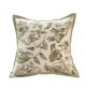 Cross-border Nordic ins chenille jacquard velvet pillow, fresh floral cushion, living room sofa cushion cover