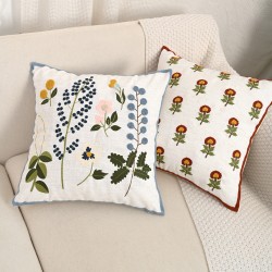 Amazon cross-border Bohemian tassel lace decorative pillowcases, autumn cotton and linen retro pastoral sofa decorative pillowcases