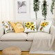Simple embroidered pillows, simple quilted sofa and bedside lumbar support, modern minimalist INS pillowcases
