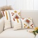 Modern minimalist throw pillow, light luxury high-end cushion, vintage throw pillow, black and white neo-Chinese pillowcase, fabric headboard lumbar pillow.