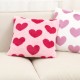 Cross-border Amazon Instagram Faux Rabbit Fur Solid Color Striped Plush Pillowcase, Single-Sided Cushion, Lumbar Pillow