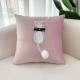 French light luxury chiffon cake-skirted pillows for Ins, fashionable candy solid color ruffled sofa cushions.