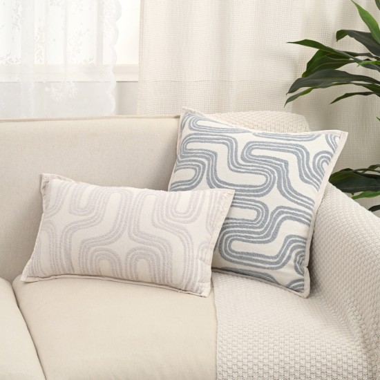 Cross-border Nordic ins vintage geometric chenille jacquard velvet pillow, living room sofa cushion cover decoration