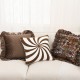 Cross-border ins brown and brown sofa sectional pillows, leopard geometric pattern pillowcases, bay window sofa decorations