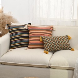 French bellflower sofa throw pillowcases, INS living room pillows, bedside cushions, lumbar support pillows, tatami bay window cushions.