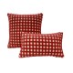 Nordic ins style 3D checkerboard lambskin cushions for living room sofas and offices, lumbar support pillow covers