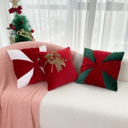 Cross-border Nordic Instagram vintage herringbone chenille jacquard velvet pillowcases, living room sofa decorative pillowcases
