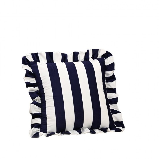 Cross-border ins Korean striped Dutch velvet ruffled skirt pillow, home fabric American sofa decorative pillow cover