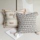 Nordic cotton and linen bohemian pillow, sofa, ins cream jacquard cushion cover, bedroom and homestay cushion