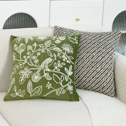 French INS style ruffled lace pillow, white square lumbar pillow, European-style sofa and bedroom cushion.