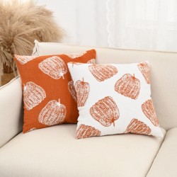 Cross-border Halloween pumpkin jacquard pillowcases Faux wool sofa and bedroom headboard cushion covers; Light luxury French-inspired wind chime vintage Dutch velvet pillows, living room sofa cushions, model room cushion covers; Sunflower pillows, ins-sty