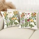 Cross-border Nordic ins towel-embroidered banana leaf sofa cushions, with a fresh, 3D pattern.