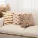 Refreshing lambskin jacquard pillow, floral sofa headboard lumbar support, modern ins pillowcase.