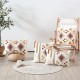 Modern minimalist throw pillow, light luxury high-end cushion, vintage throw pillow, black and white neo-Chinese pillowcase, fabric headboard lumbar pillow.