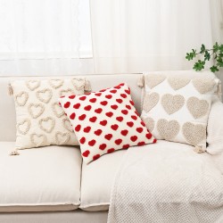 INS solid color shampoo-colored cotton and linen wrinkled pillow covers for office sofa and lumbar support.