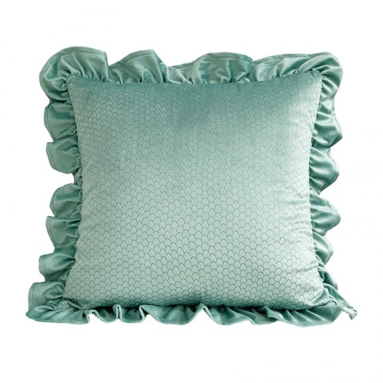 Nordic colorful cotton and linen bubble quilted pillow covers for sofa decorations, solid color cushion covers.