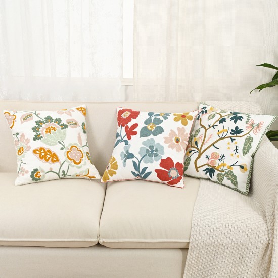 Cross-border Nordic ins towel-embroidered banana leaf sofa cushions, with a fresh, 3D pattern.