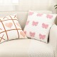 Cross-border ins Nordic embroidered bow and flower sofa pillows, tufted girly heart cushions for home decor