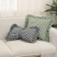 French plaid ruffled pillows, ins style, fresh modern square pillows, lumbar pillows, and sofa and bedroom backrests